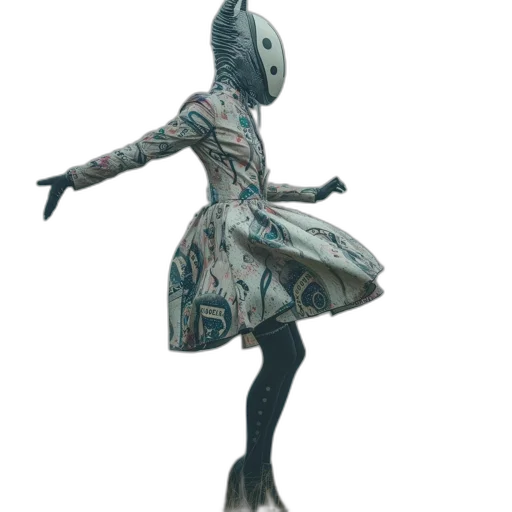 dress, creature, mask, robot transparent PNG cut-out