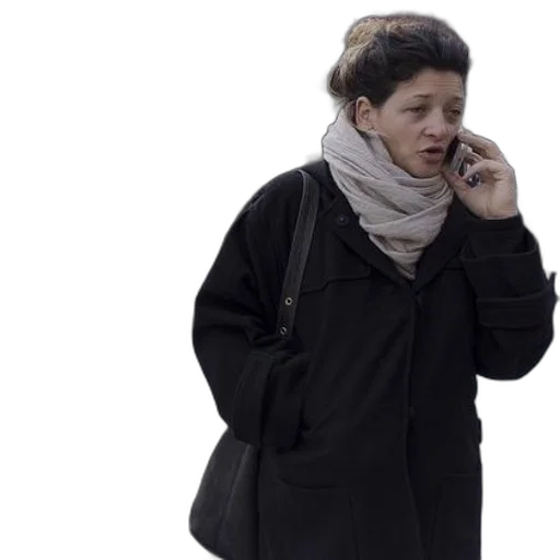 jacket, staff, woman, black transparent PNG cut-out