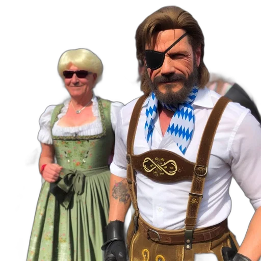 3d render, concept art, man, traditional transparent PNG cut-out