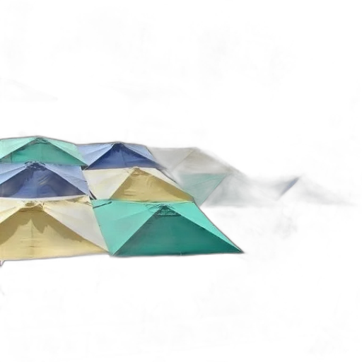 umbrella, hat, 3d render, concept art transparent PNG cut-out