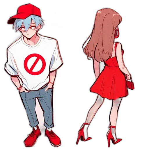 dress, hat, anime, concept art transparent PNG cut-out