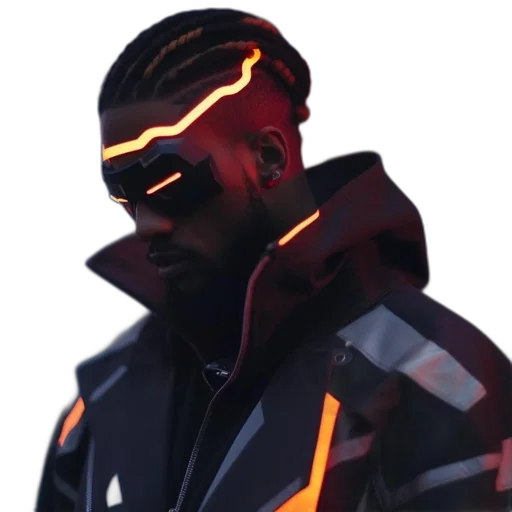 jacket, staff, mask, face transparent PNG cut-out