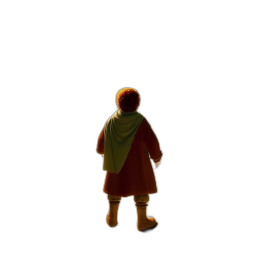 jacket, staff, robot, sword transparent PNG cut-out