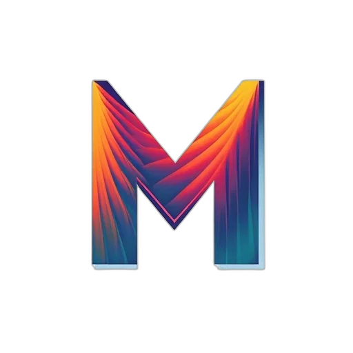 3d render, colorful, neon, monochrome transparent PNG cut-out