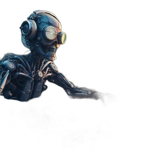 robot, creature, mask, concept art transparent PNG cut-out