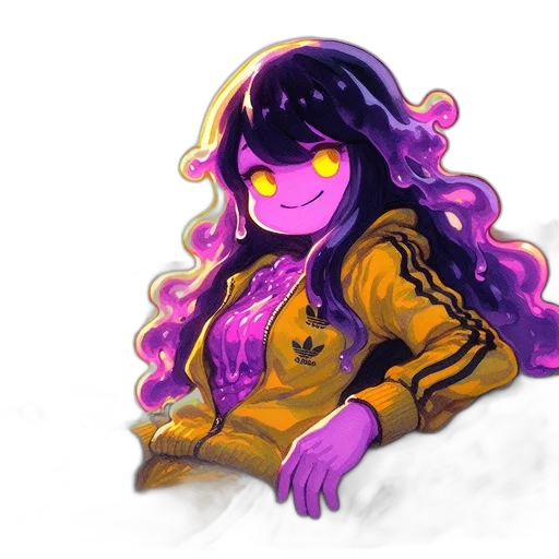 creature, jacket, hair, crown transparent PNG cut-out