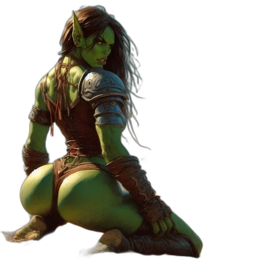 concept art, fantasy art, comic book art, 3d render transparent PNG cut-out
