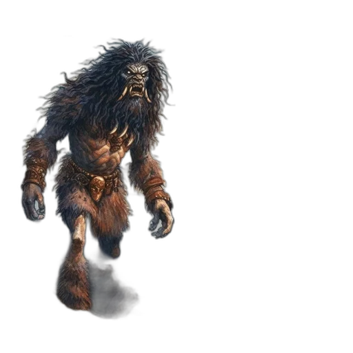creature, animal, hair, staff transparent PNG cut-out