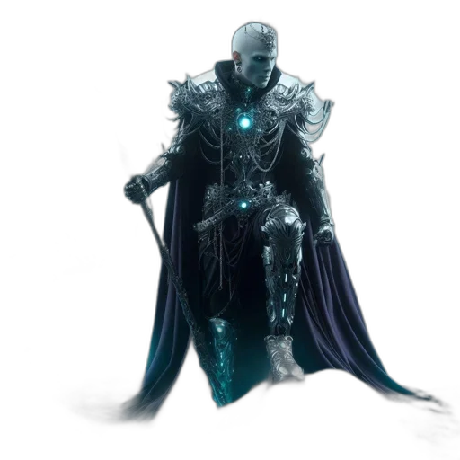 sword, staff, mask, robot transparent PNG cut-out