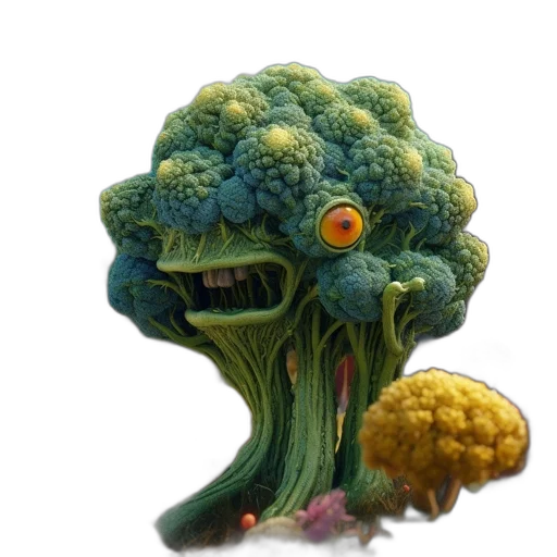 creature, food, crown, face transparent PNG cut-out