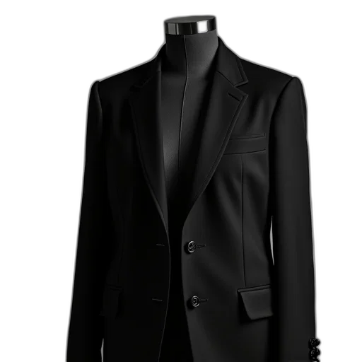 jacket, dress, staff, 3d render transparent PNG cut-out