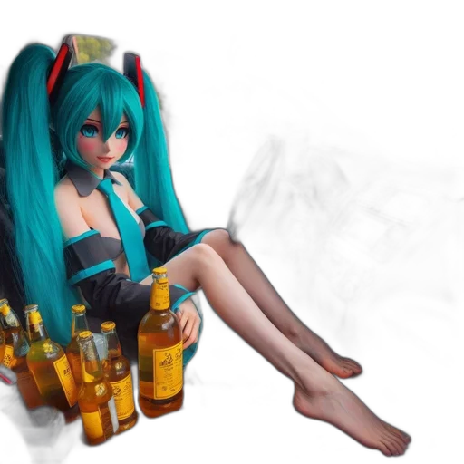 bottle, dress, robot, weapon transparent PNG cut-out