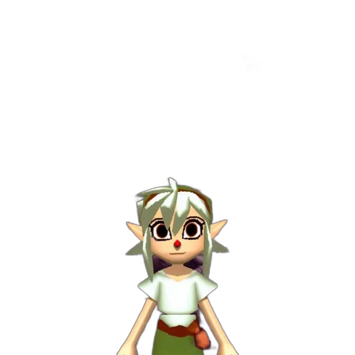 staff, creature, 3d render, pixel art transparent PNG cut-out
