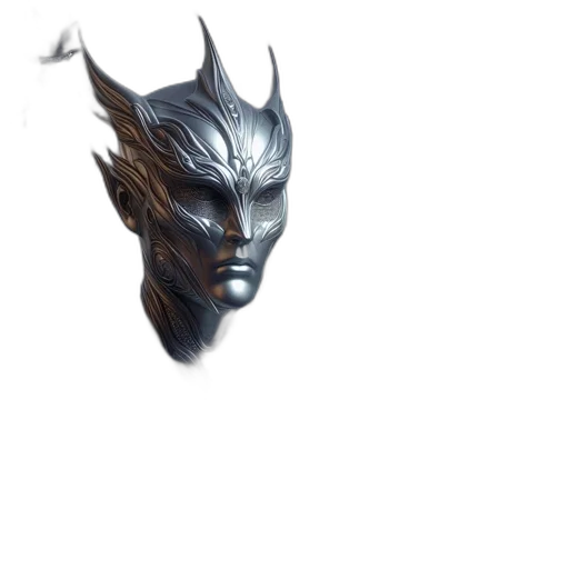 mask, face, dragon, creature transparent PNG cut-out