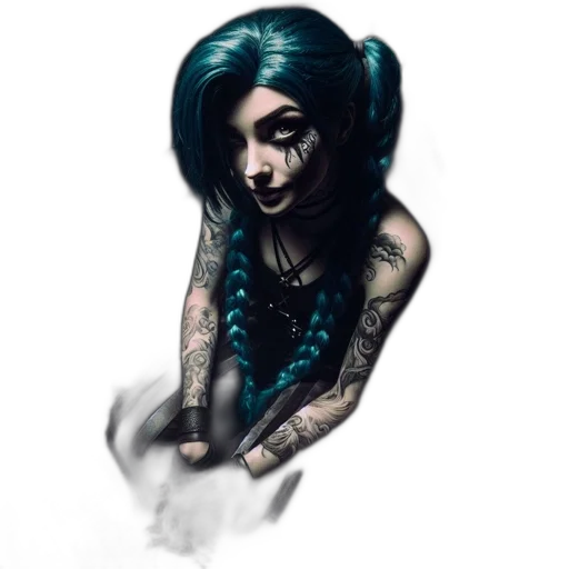 dress, jewelry, face, creature transparent PNG cut-out