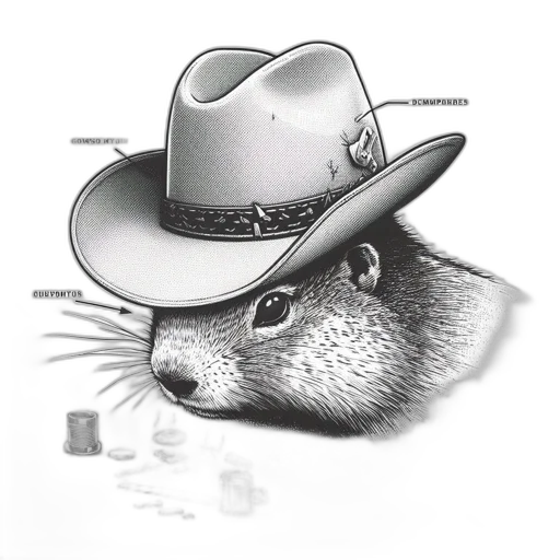 hat, animal, staff, creature transparent PNG cut-out