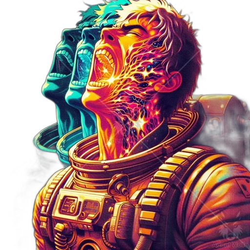 robot, mask, face, creature transparent PNG cut-out