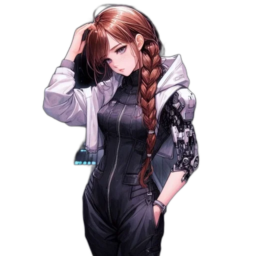 dress, jacket, staff, pixel art transparent PNG cut-out