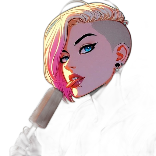 jacket, staff, face, weapon transparent PNG cut-out