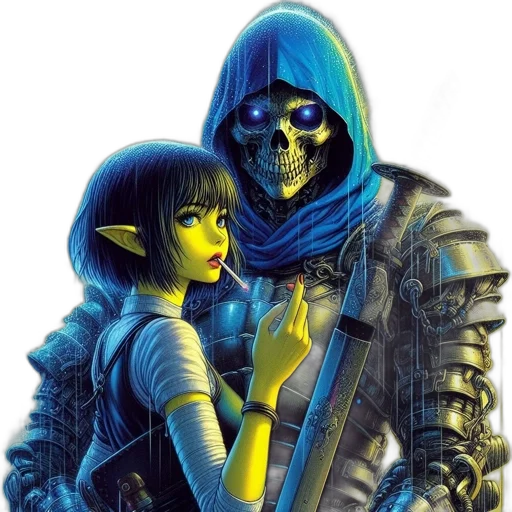 mask, fantasy art, concept art, comic book art transparent PNG cut-out