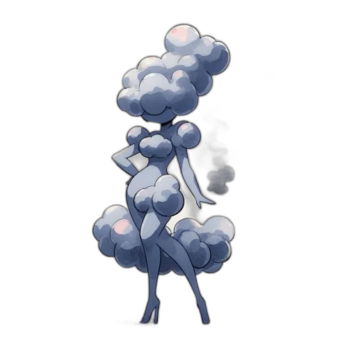 dress, tree, umbrella, creature transparent PNG cut-out