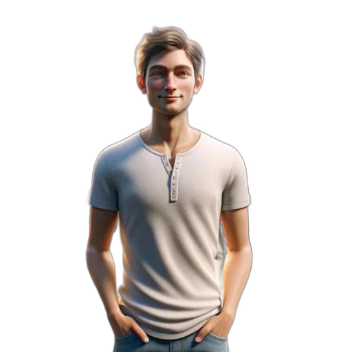 face, staff, jacket, robot transparent PNG cut-out