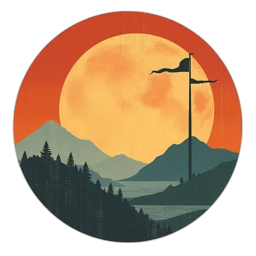 umbrella, staff, concept art, fantasy art transparent PNG cut-out
