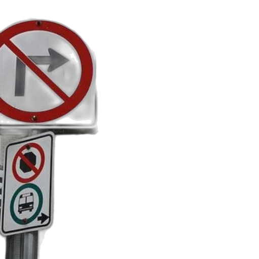 traffic, signs, indicating, right transparent PNG cut-out
