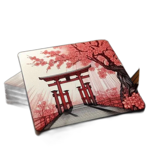 tree, umbrella, dragon, photorealistic transparent PNG cut-out