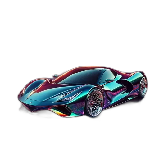 car, 3d render, concept art, photorealistic transparent PNG cut-out
