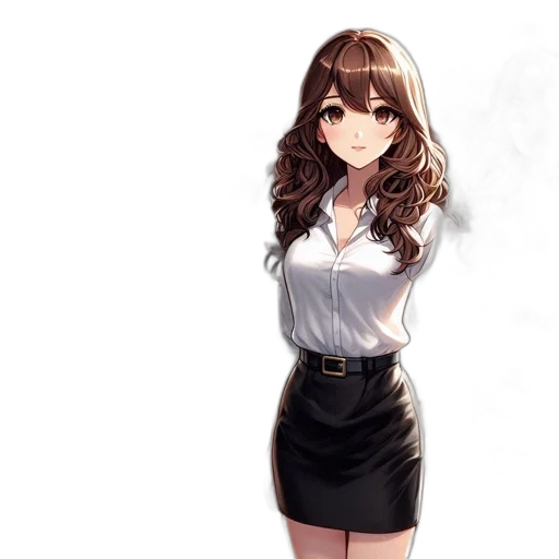 dress, staff, jacket, face transparent PNG cut-out