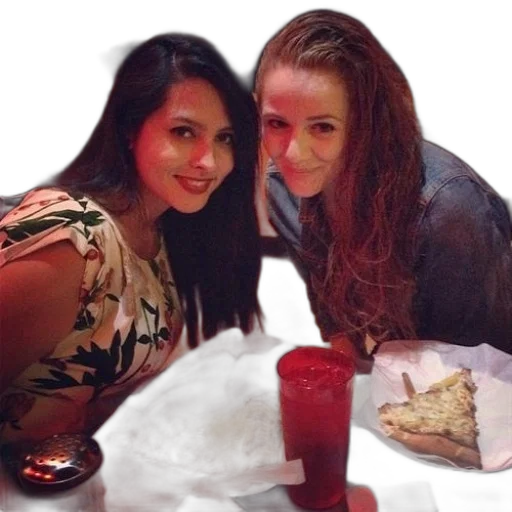 food, photorealistic, two, women transparent PNG cut-out