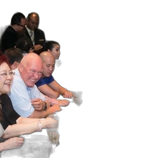 staff, group, people, enjoying transparent PNG cut-out