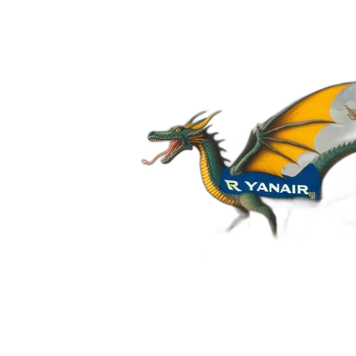 dragon, animal, fantasy art, 3d render transparent PNG cut-out