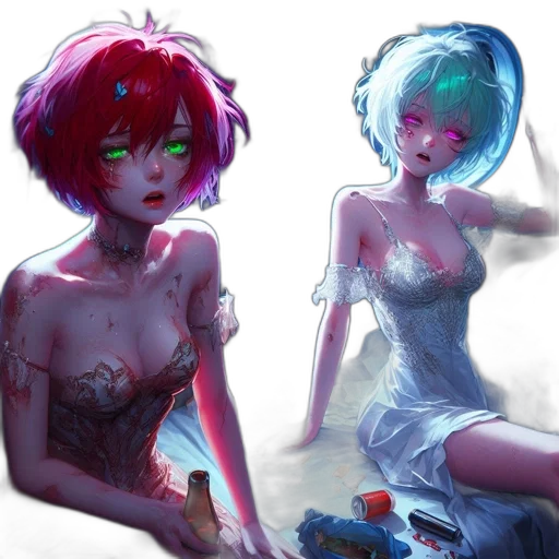 dress, robot, weapon, concept art transparent PNG cut-out