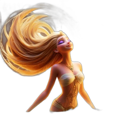hair, dress, fantasy art, concept art transparent PNG cut-out