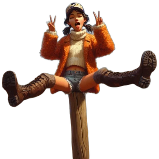 staff, jacket, hat, furniture transparent PNG cut-out