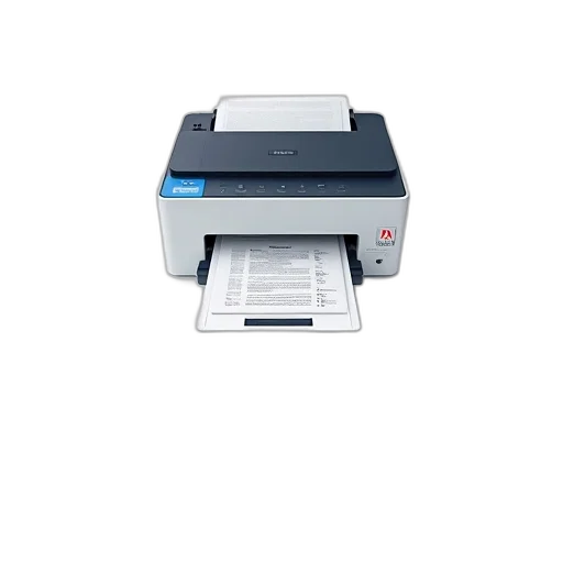 robot, white, printer, blue transparent PNG cut-out