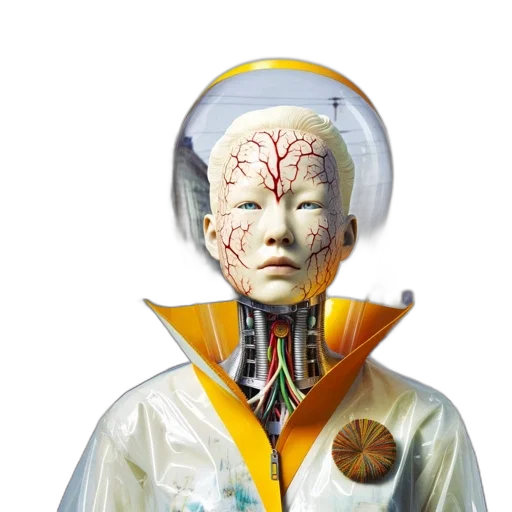 jacket, robot, face, mask transparent PNG cut-out