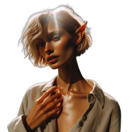 face, jewelry, staff, creature transparent PNG cut-out