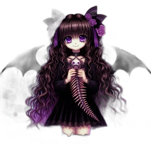 creature, dragon, staff, dress transparent PNG cut-out