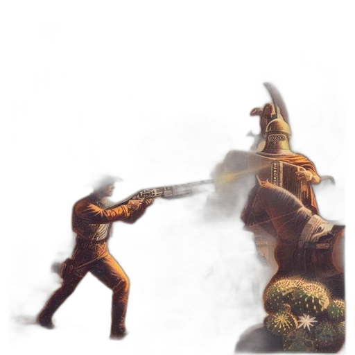 weapon, sword, staff, robot transparent PNG cut-out