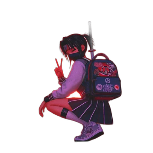 weapon, jacket, sword, staff transparent PNG cut-out