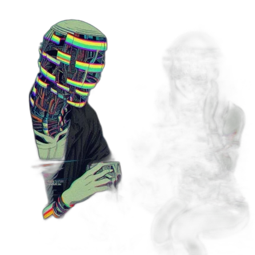 mask, jacket, hat, creature transparent PNG cut-out