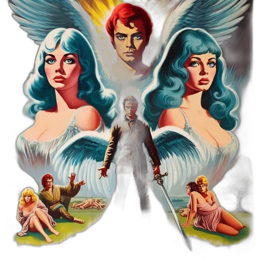 comic book art, concept art, fantasy art, fire transparent PNG cut-out