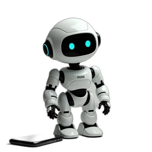 robot, staff, animal, 3d render transparent PNG cut-out