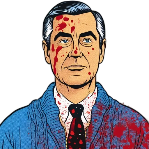 face, comic book art, cartoon, pixel art transparent PNG cut-out
