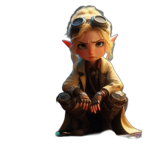 staff, concept art, fantasy art, 3d render transparent PNG cut-out