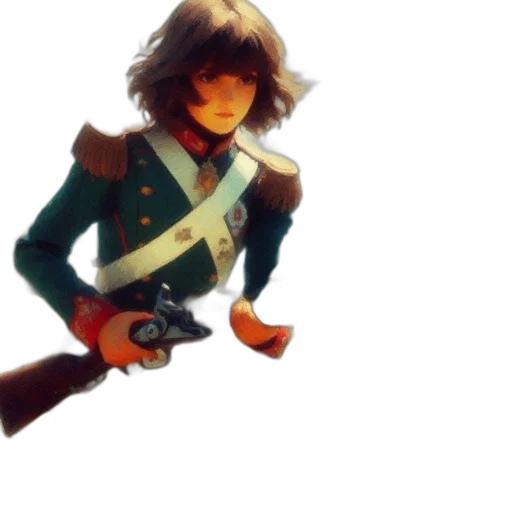 weapon, sword, staff, jacket transparent PNG cut-out