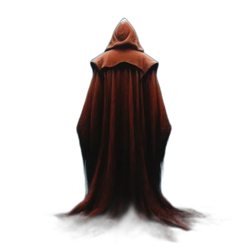 dress, jacket, mask, staff transparent PNG cut-out